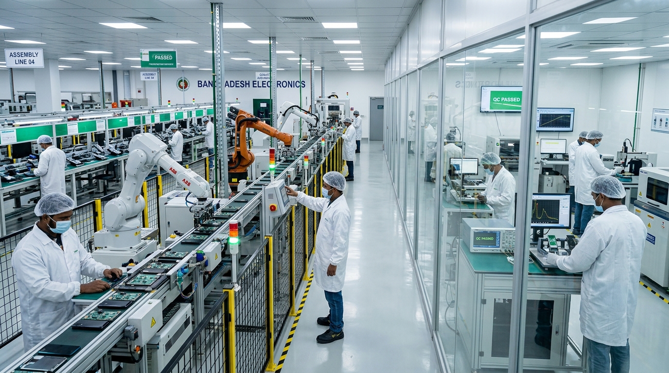 Diya Electronics High-Tech Manufacturing Assembly Line Dhaka